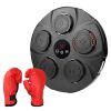 Music Boxing Machine Electronic Wall Target Punching Pad LED Lighted Sandbag Boxing Training Machine Exercise Equipment with Kids Boxing Gloves