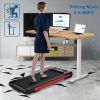 2 in 1 Under Desk Treadmill for Home, Installation-Free Foldable Treadmill Compact Electric Running Machine